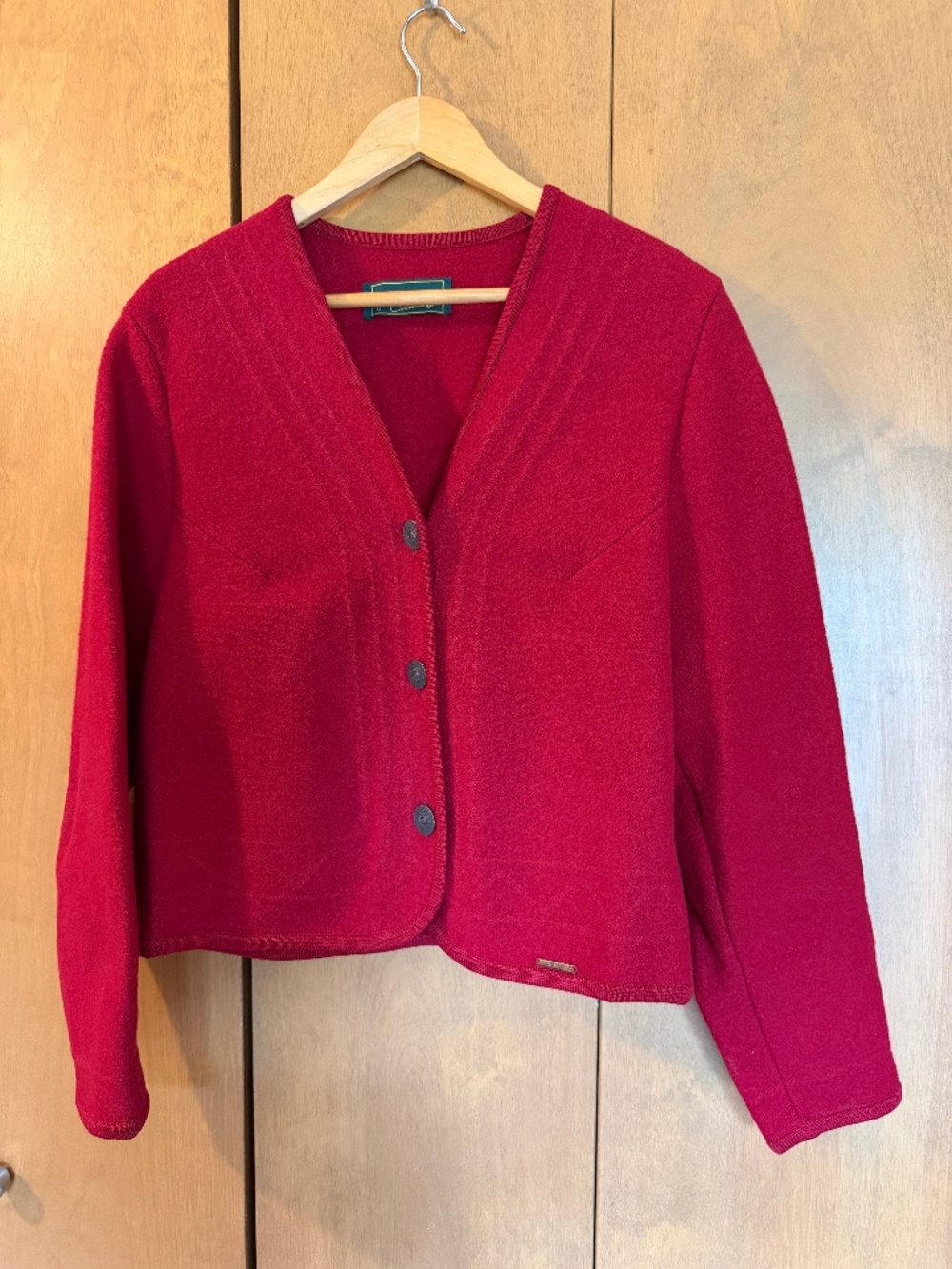 Vintage GEIGER of Austria Boiled Wool Jacket Blazer Sz 42